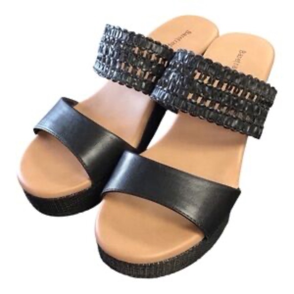 NEW NWT Baretraps Myles Platform Sandal Black Size 9.5 - Picture 1 of 8